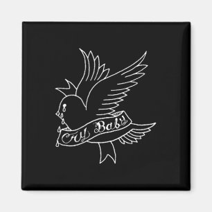 Imán Lágrima bebé tatuaje estética pájaro crybaby