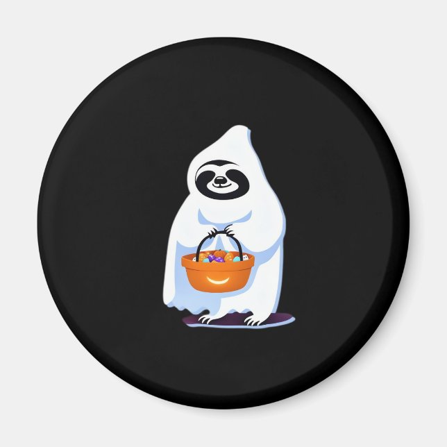 Imán Lágrima de Halloween vestida como truco fantasma o (Frente)