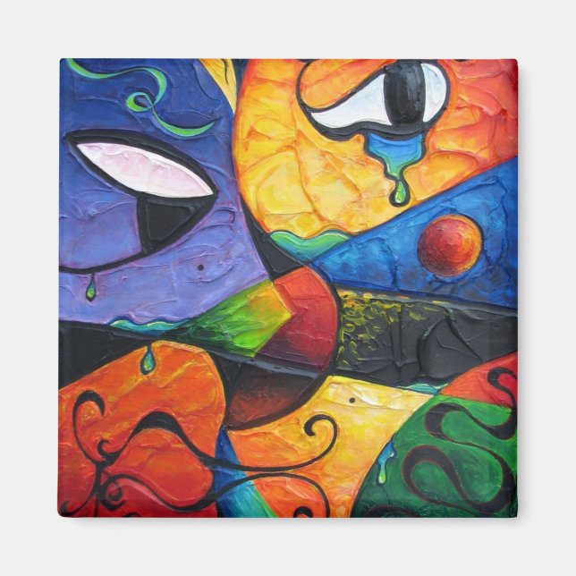 Imán Lágrimas abstractas se acaban (Frente)