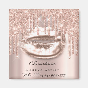 Imán Lágrimas de beso maquillaje artista Purpurina gote