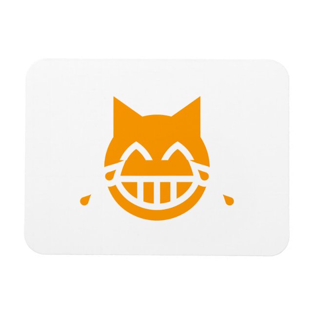 Imán Lágrimas del gato de la Emoji de alegría (Horizontal)
