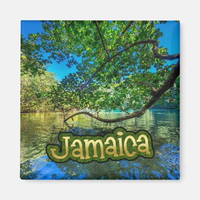 Imán Laguna Azul de Jamaica, Puerto Antonio (Frente)