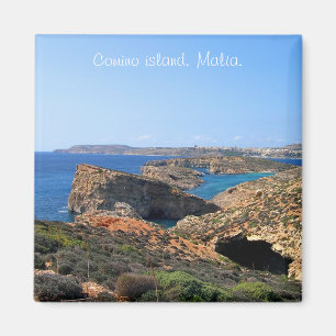 Imán Laguna azul en la isla Comino en Malta