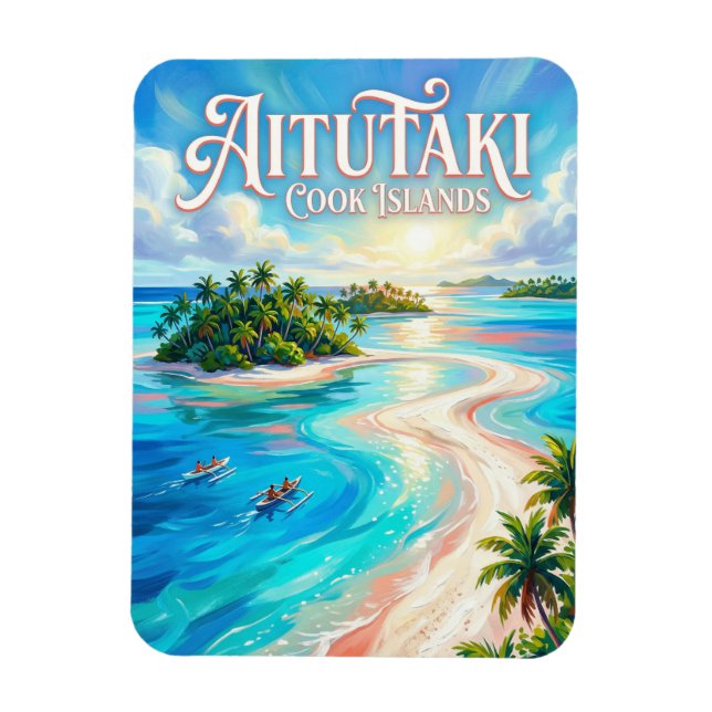 Imán Laguna de Aitutaki Islas Cook (Vertical)