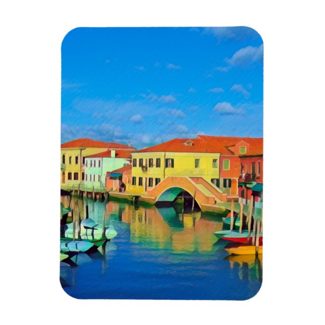 Imán Laguna Veneciana - MURANO - panorama (Vertical)