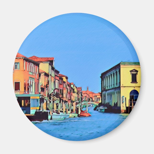 Imán Laguna veneciana - MURANO - vista (Frente)