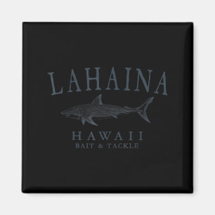 Imán Lahaina hawaii tiburón pizarra vintage arte pesca