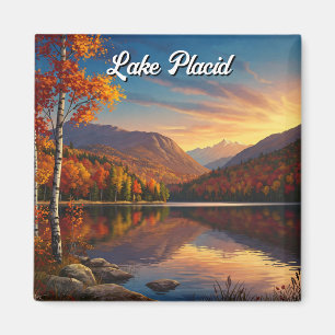 Imán Lake Placid Nueva York Autumn Travel