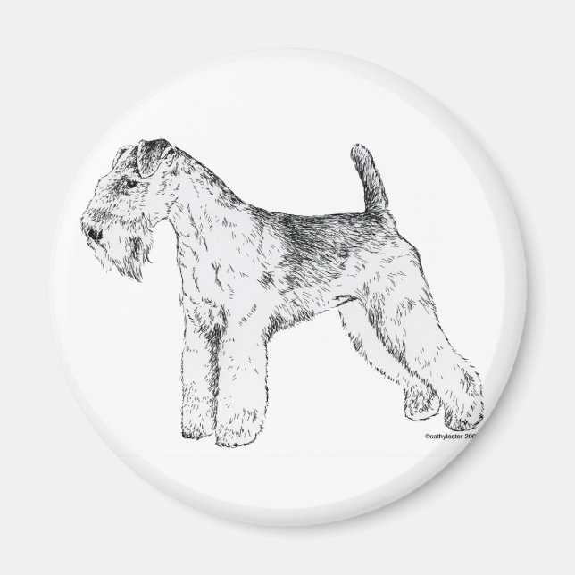 Imán Lakeland Terrier (Frente)