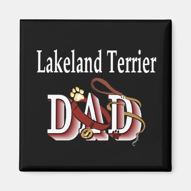 Imán Lakeland Terrier dad Magnet (Frente)