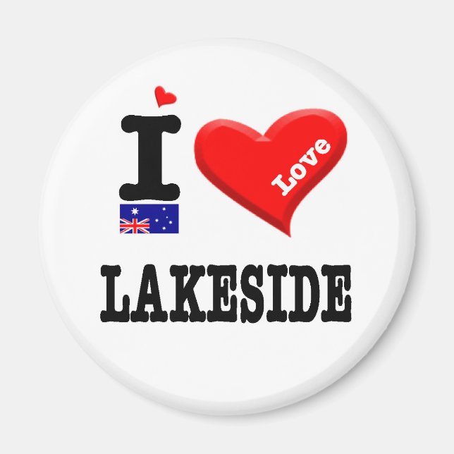 Imán LAKESIDE - Me encanta (Frente)