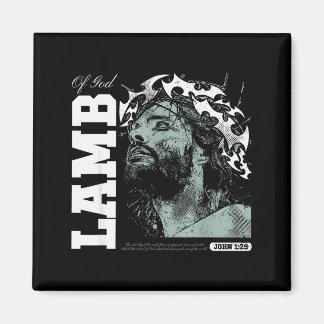 Imán Lamb Of God - Christian Bible Verse Faith 
