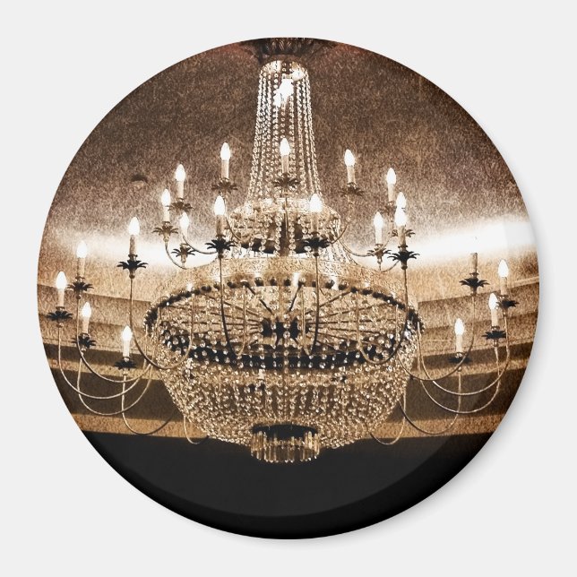 Imán Lámpara de cristal Dazzle Glitz Glam Glamou Magnet (Frente)