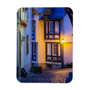 Imán Lámpara de la calle Lit Street en la calle Cobbble