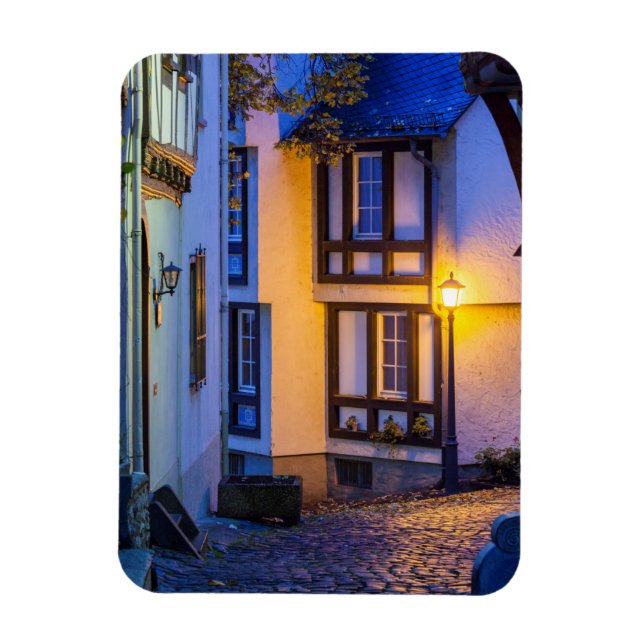 Imán Lámpara de la calle Lit Street en la calle Cobbble (Vertical)