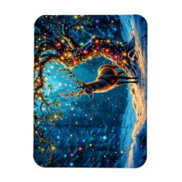 Imán Lámparas de las fiestas navideñas de los renos y l