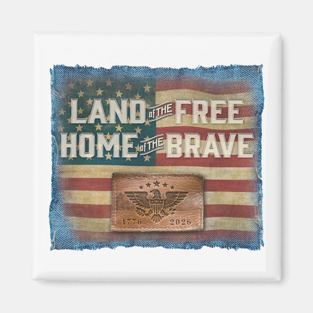 Imán Land of the Free - Magnet (Frente)