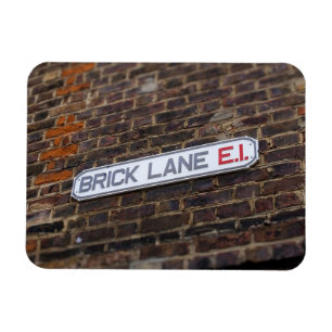 Imán Lane de ladrillo - Rótulo de la calle - Londres - 