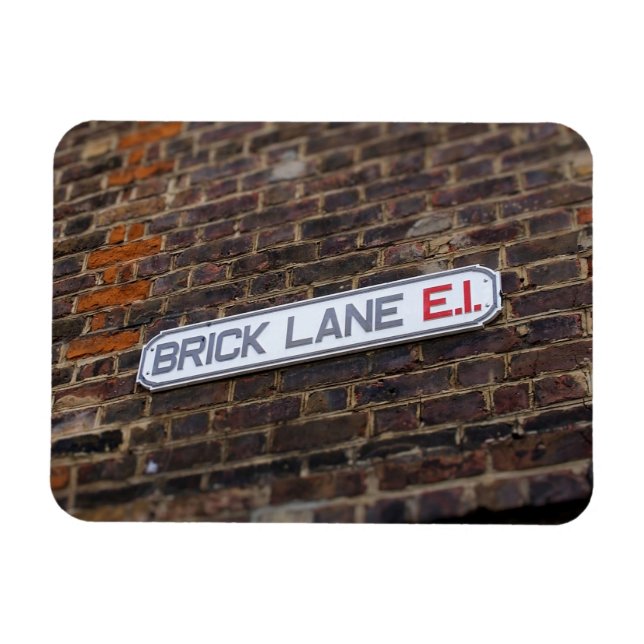 Imán Lane de ladrillo - Rótulo de la calle - Londres -  (Horizontal)