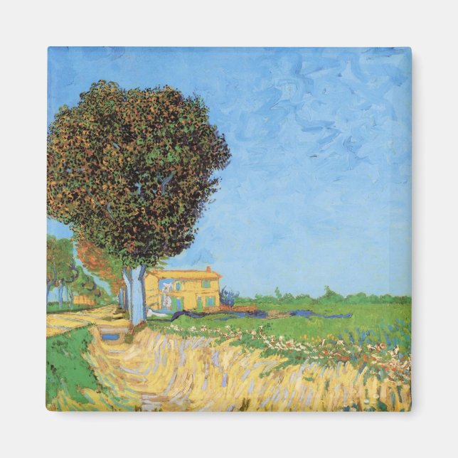 Imán Lane Near Arles by Vincent van Gogh (Frente)