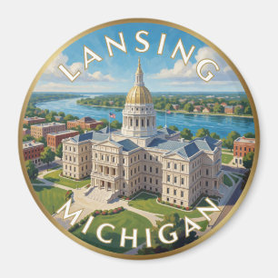 Imán Lansing Capitolio del Estado de Michigan Viajes