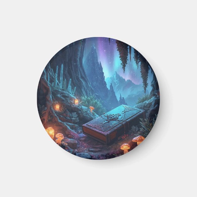 Imán Lanterns, Mushrooms, and a Book (Frente)