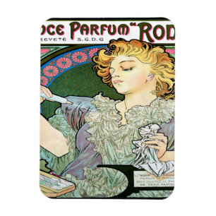 Imán Lanza 1896 de Alfons Mucha Parfum Rodo