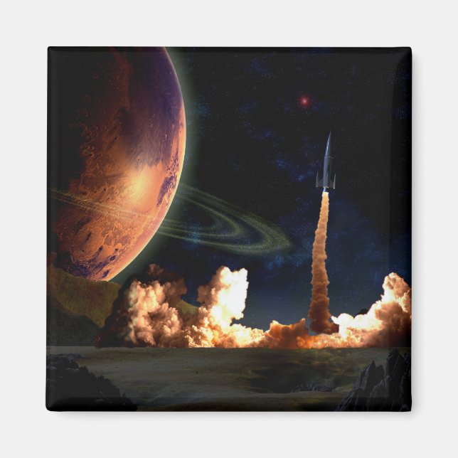 Imán Lanzamiento de cohete (Frente)