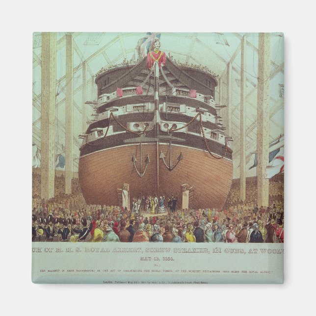 Imán Lanzamiento de H.M.S. Royal Albert, Sal Steamer (Frente)