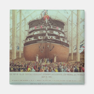 Imán Lanzamiento de H.M.S. Royal Albert, vapor del