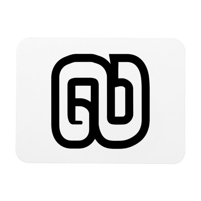 Imán Lao/Laos Número Nueve/9/໙ (Kao/Gao) Laotiano (Horizontal)