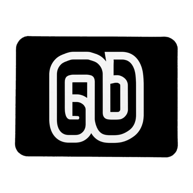 Imán Lao/Laos Número Nueve/9/໙ (Kao/Gao) Laotiano (Horizontal)