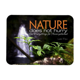 Imán Lao Tzu Inspirational Quote "Nature" Flexible