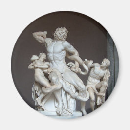 Imán Laocoön y su estatua de hijos en el Museo Vaticano
