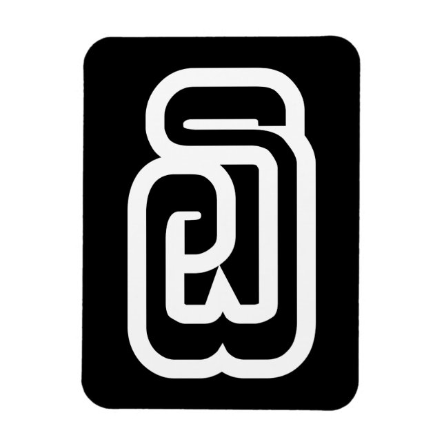 Imán Laos Número Seis / 6 / ໖ (Ho/Hok) Laotian (Vertical)
