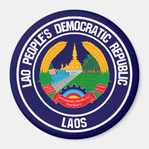 Imán Laos Round Emblem