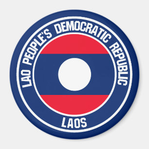 Imán Laos Round Emblem