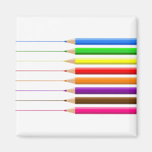 Imán Lápices de colores