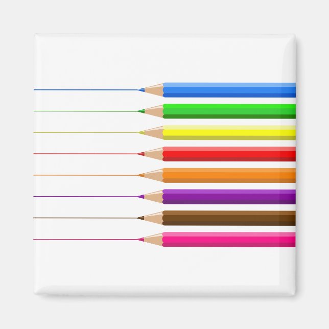 Imán Lápices de colores (Frente)