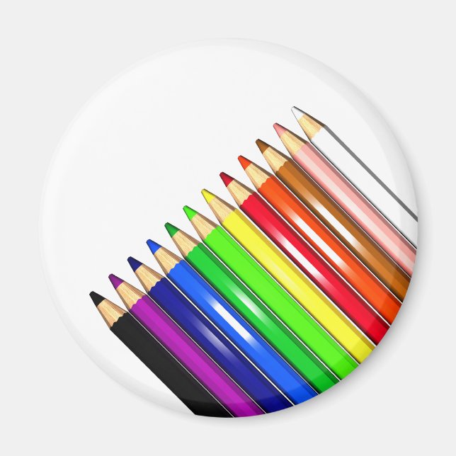 Imán lápices de colores (Frente)