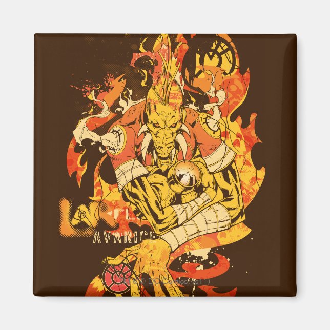 Imán Larfleeze - Agente Naranja 10 (Frente)