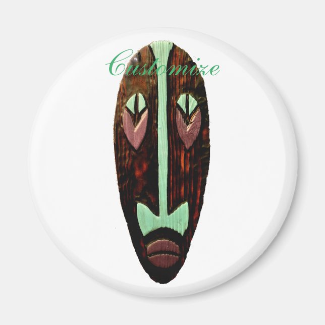 Imán Larga máscara tiki Thunder_Cove (Frente)