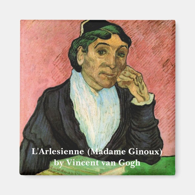 Imán L'Arlesienne (Madame Ginoux) de Vincent van Gogh (Frente)