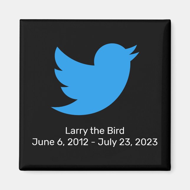 Imán Larry el retiro de Bird Twitter (Frente)