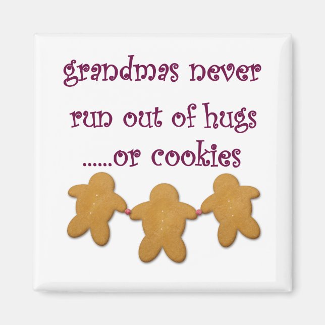 Imán Las Abuelas Siempre Tienen Abrazos (Frente)