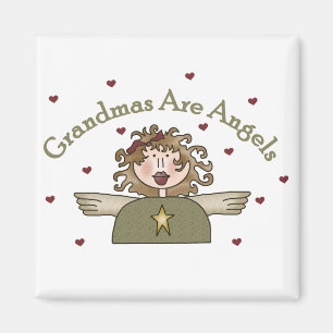 Imán Las abuelas son camisetas y regalos de los ángele