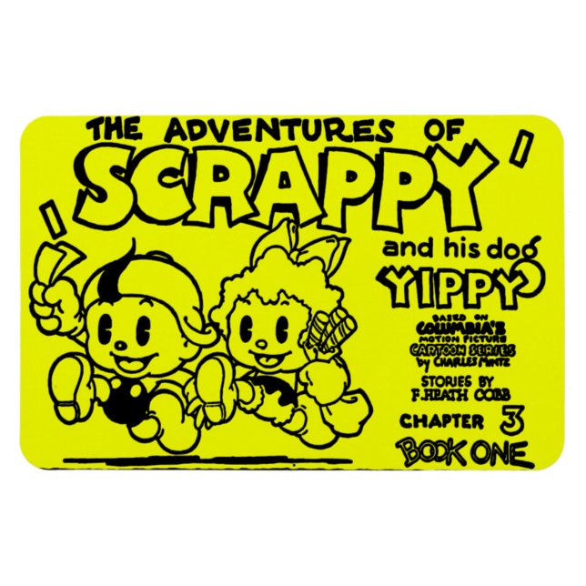 Imán Las aventuras de SCRAPPY en los años 30 (Horizontal)