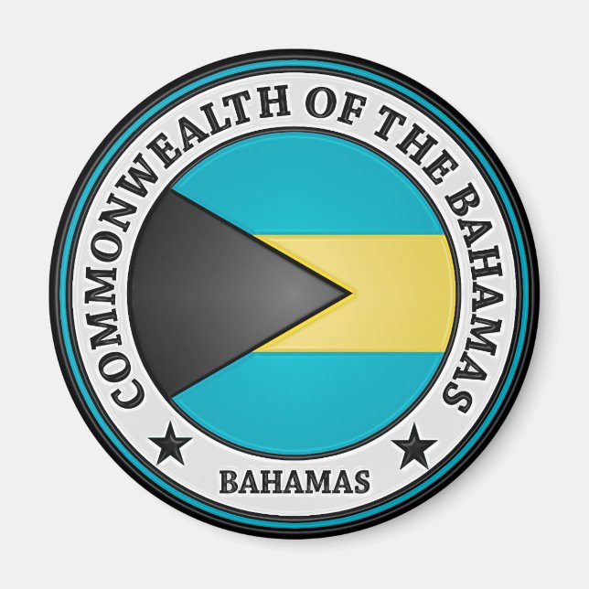 Imán Las Bahamas rodean el Emblema (Frente)