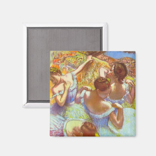 Imán Las bailarinas azules de Edgar Degas (Anverso/Reverso)