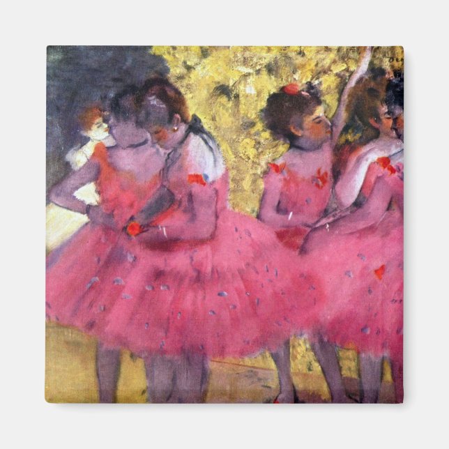 Imán Las bailarinas rosas, antes del ballet de Edgar De (Frente)